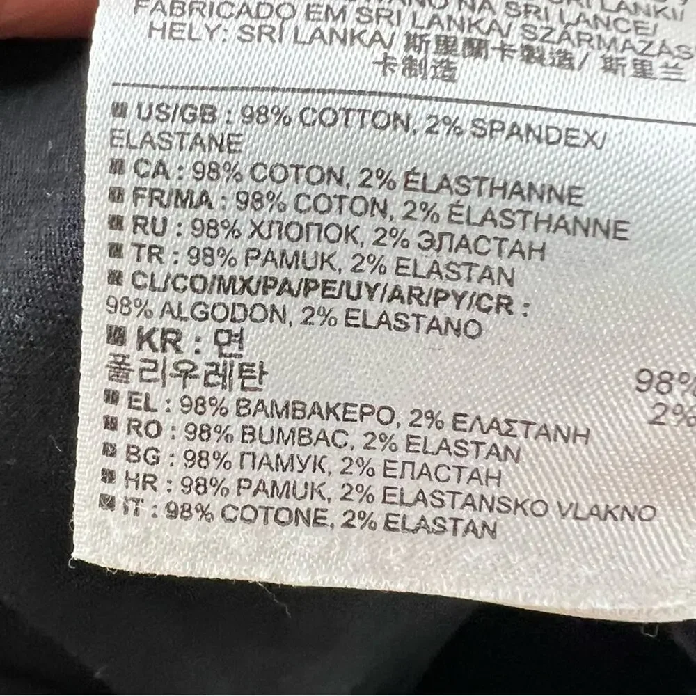 Banana Republic black coated mid rise skinny jeans jeggings size 28 B152 - Picture 3 of 4